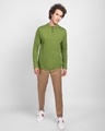 Shop Woodbine Green Full Sleeve Henley T-Shirt-Full