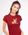 Shop Work Mode On Dog Half Sleeve T-Shirt-Front