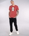 Shop Work Mode On Panda Half Sleeve T-Shirt-Full