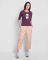 Shop Work Mode On Panda Round Neck 3/4th Sleeve T-Shirt-Design