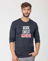 Shop Work Sweat Achieve Full Sleeve T-Shirt-Front