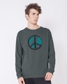 Shop World Peace Fleece Light Sweatshirt-Front