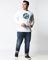 Shop World Peace Men's Full Sleeves T-shirt Plus Size-Design