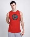 Shop World Peace Round Neck Vest-Front