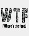 Shop WTF Food Full Sleeves T-Shirt White-Full