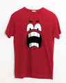 Shop Wtf Smiley Half Sleeve T-Shirt-Front