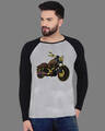 Shop Men's FatBob  Motorcycle Art Premium Cotton T-shirt-Front