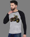 Shop Men's FatBob  Motorcycle Art Premium Cotton T-shirt-Design