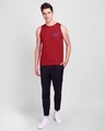 Shop Xoxo Future Round Neck Vest Bold Red-Full