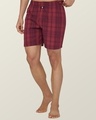 Shop Pack of 2 Men's Blue & Maroon Printed Relaxed Fit Boxers-Full