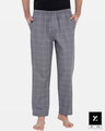 Shop Men's Checked Pyjamas Grey-Front