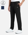 Shop Men's Multicolor Mid Rise Regular Fit Pyjama (Pack Of 2)-Full