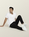 Shop Men's White Polo T-shirt