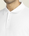 Shop Men's White Polo T-shirt