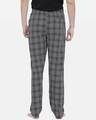 Shop Super Combed Cotton Checkered Pyjamas For Men (Pack Of 1) Black & White Checks-Design