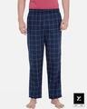 Shop Super Combed Cotton Checkered Pyjamas For Men (Pack Of 1) Pink Checks-Front