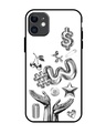 Shop Y2K Chrome Premium Glass Cover for Apple iPhone 11-Front