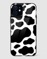 Shop Y2K Cow Print Premium Glass Case for Apple iPhone 12 Mini-Front