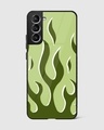 Shop Olive Flame Premium Glass Case for Samsung Galaxy S21 FE 5G-Front