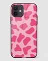 Shop Y2K Pink Cow Print Premium Glass Case for Apple iPhone 12-Front