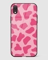 Shop Y2K Pink Cow Print Premium Glass Case for Apple iPhone XR-Front