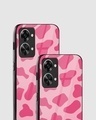 Shop Y2K Pink Cow Print Premium Glass Case for OnePlus Nord 2T 5G-Design