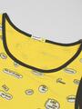 Shop Yellow Comic AOP Vest
