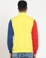 Shop Men's Yellow Contrast Sleeve Color Block Half Zipper Sweatshirt-Design
