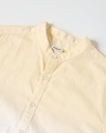 Shop Yellow Dip Dye Half Sleeve Shirt