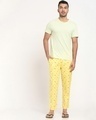 Shop Yellow Melon Men's Pyjamas AOP-Full