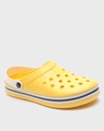 Shop Yellow Men's Solid Clog Sandals-Full