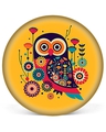 Shop Yellow Owl Vector Design Pop Socket-Front