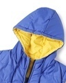 Shop Men's Yellow & Blue Sleeveless Reversible Puffer Jacket