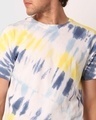 Shop Yellow Tie & Dye Half Sleeve T-shirt