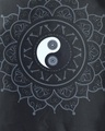 Shop Unisex Black Yin Yang Mandala Printed Small Backpack