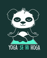Shop Yoga Panda Half Sleeve T-Shirt