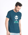 Shop Yoga Panda Half Sleeve T-Shirt-Design