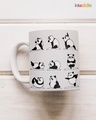 Shop Yoga Pandas Printed Ceramic Coffee Mug (330ml, Single piece)-Design
