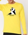 Shop Yoga Se Hoga Full Sleeve T-Shirt Empire Yellow -Front