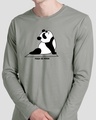 Shop Yoga Se Hoga Full Sleeve T-Shirt Meteor Grey-Front