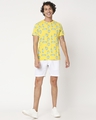Shop Yolo Yellow AOP Half Sleeve T-Shirt