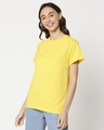 Shop Yolo Yellow Boyfriend Sleeve T-Shirt-Design