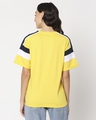 Shop Yolo Yellow Color Block Boyfriend T-Shirt-Design