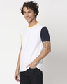 Shop Yolo Yellow Contrast Sleeve T-Shirt-Design