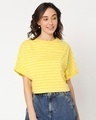 Shop Yolo Yellow Dolman Sleeve T-Shirt-Front