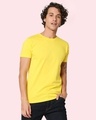 Shop Yolo Yellow Half Sleeve T-Shirt-Front