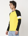 Shop Yolo Yellow Raglan Sport's Trim Full Sleeves T-Shirt-Full