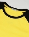 Shop Yolo Yellow Raglan Sport's Trim Full Sleeves T-Shirt
