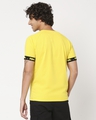 Shop Yolo Yellow Sleeve Tape Half Sleeve T-Shirt-Full