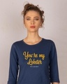 Shop You're My Lobster Round Neck 3/4th Sleeve T-Shirt (FRL)-Front
